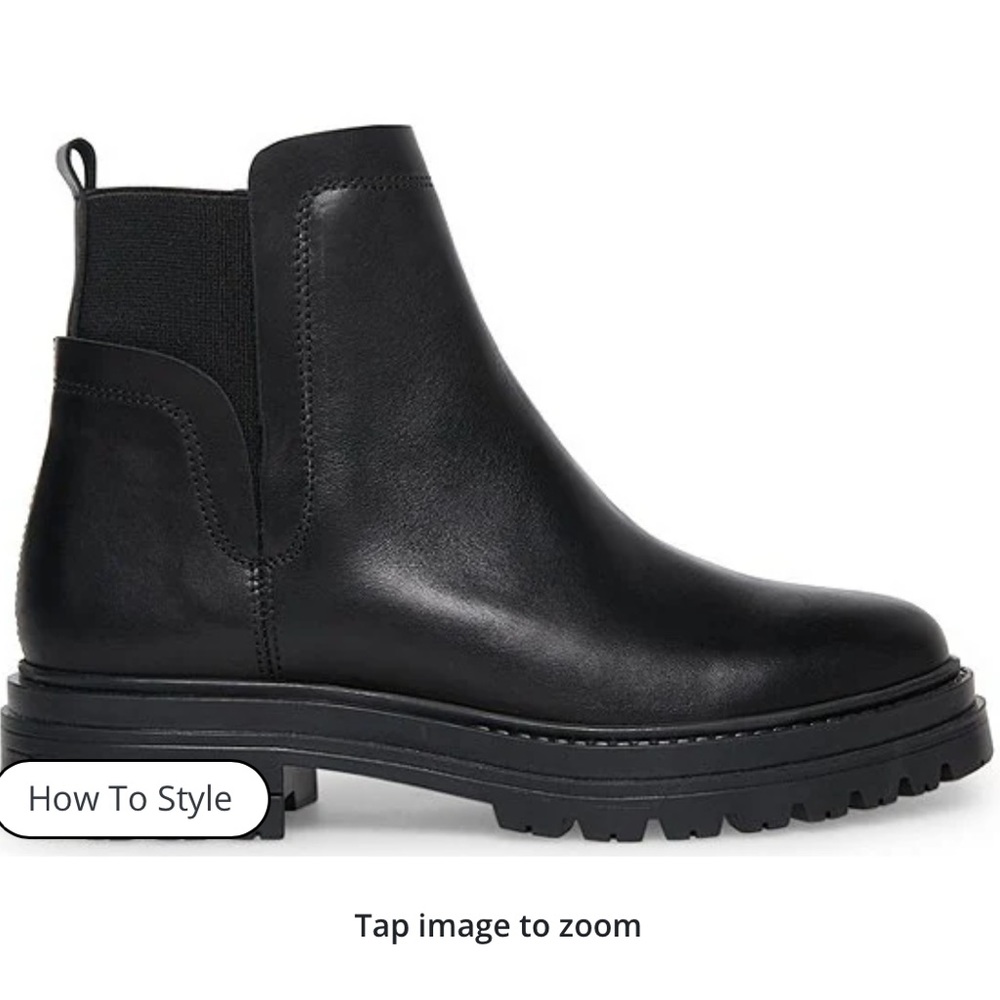 Steve Madden Black Ankle Booties with Sleek Design